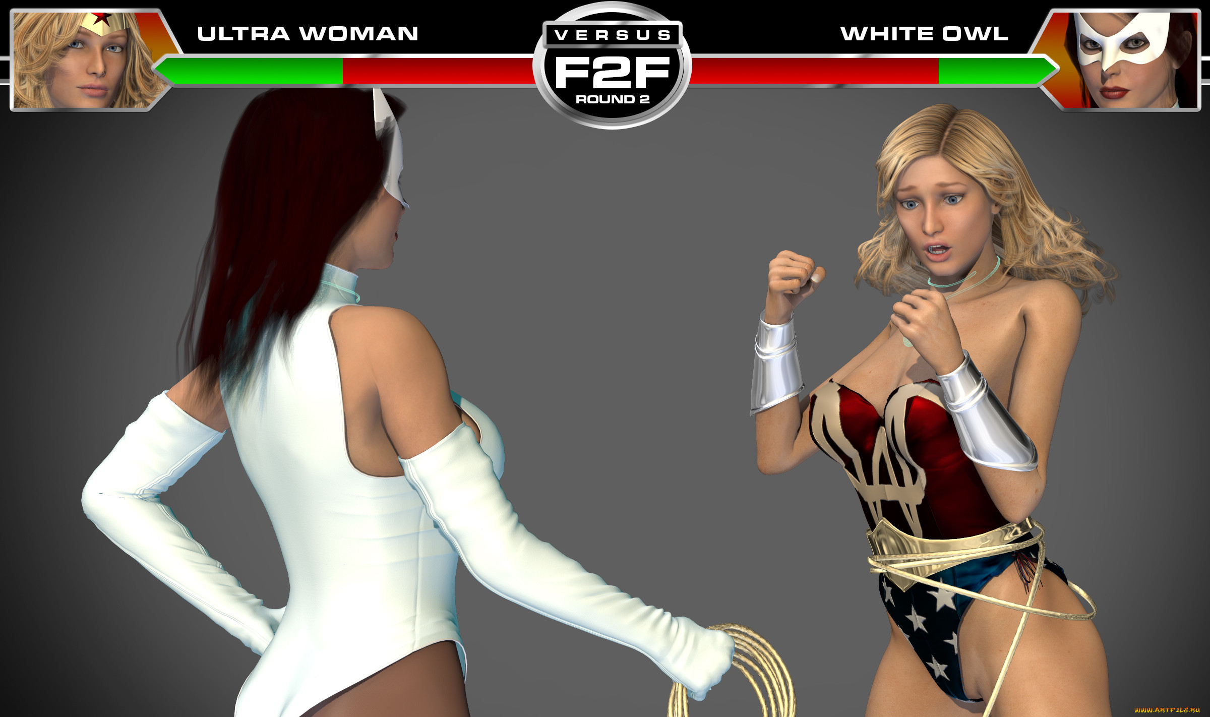 round 3,  ultra woman vs white owl, 3 ,  , fantasy, , , , , 